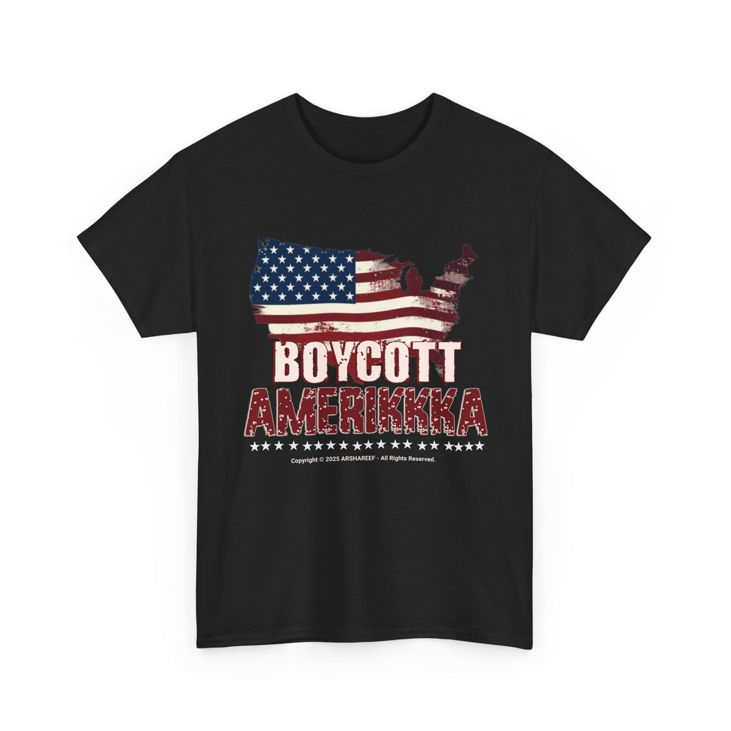 BOYCOTT AMERIKKKA Unisex Heavy Cotton Patriotic Statement Shirt