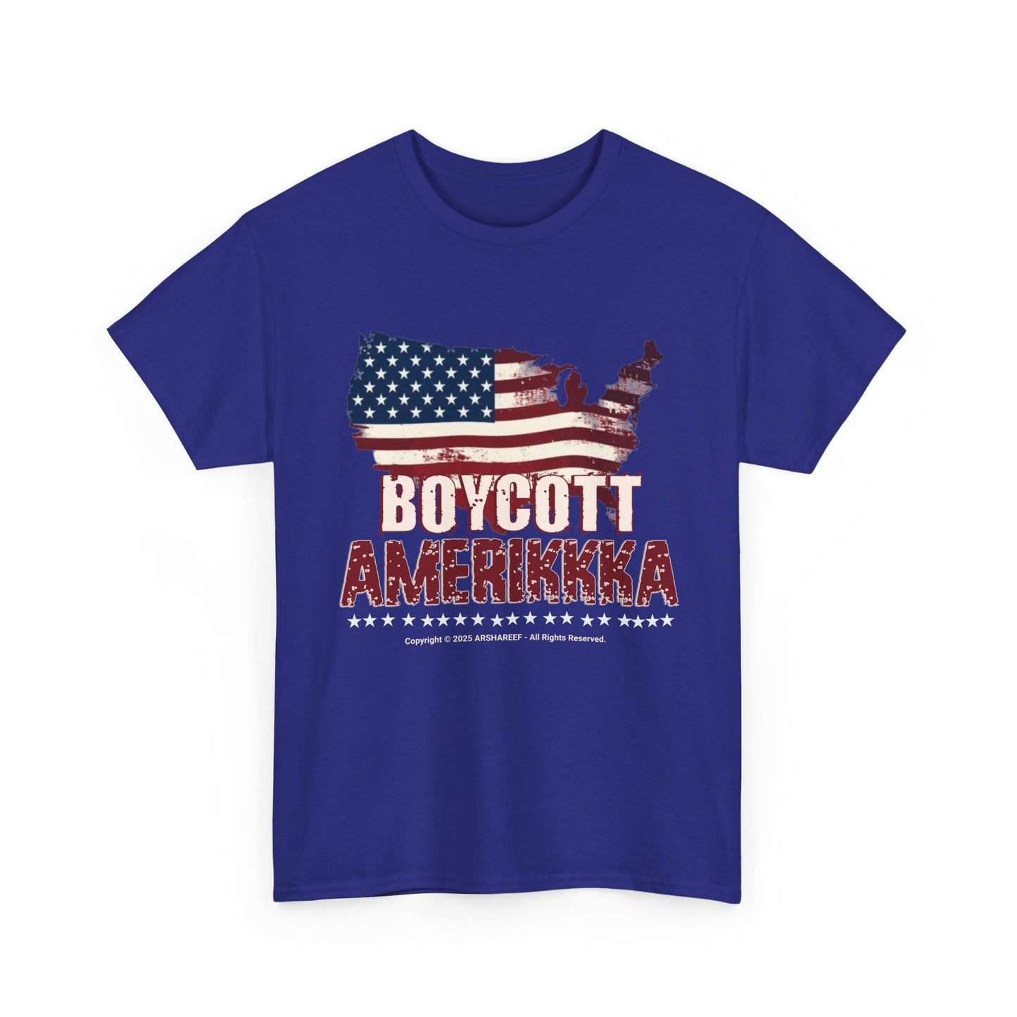 BOYCOTT AMERIKKKA Unisex Heavy Cotton Patriotic Statement Shirt