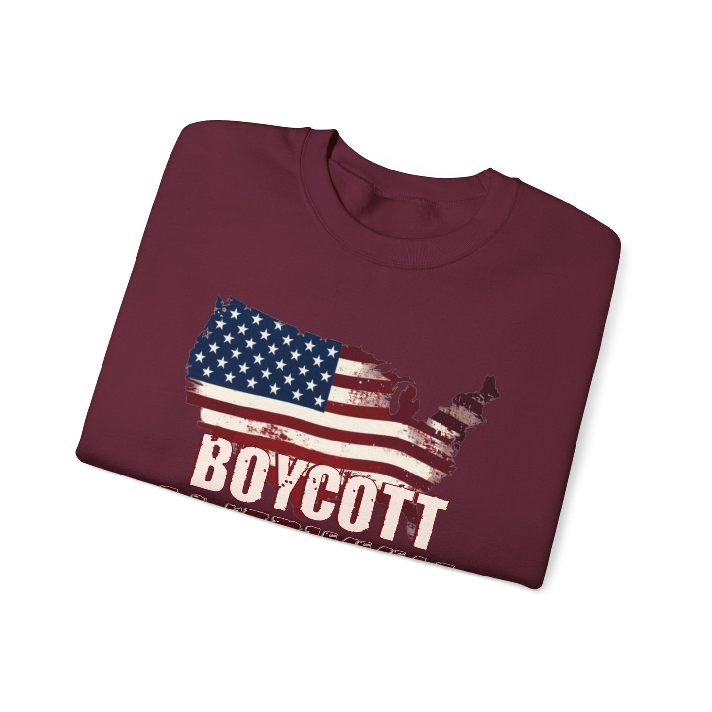 BOYCOTT AMERIKKKA Unisex Empowerment Crewneck Sweatshirt