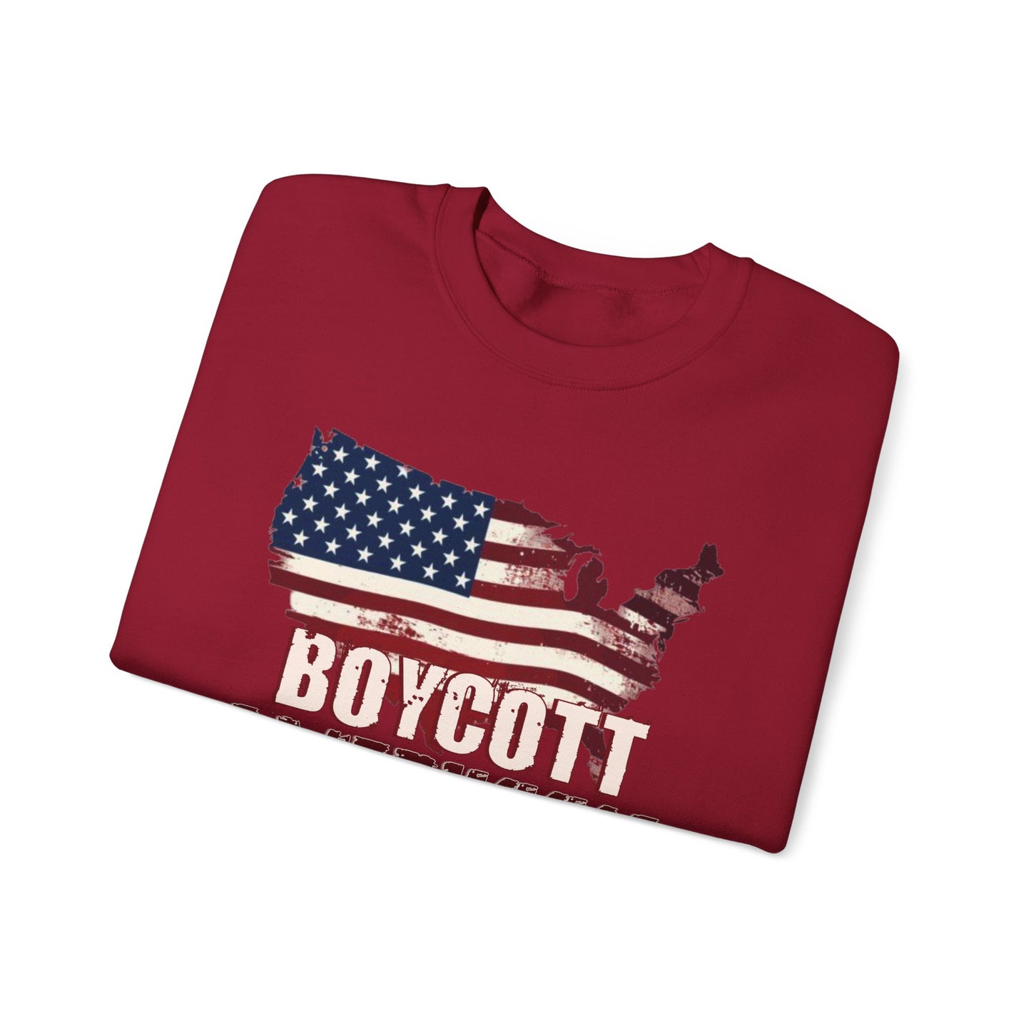 BOYCOTT AMERIKKKA Unisex Empowerment Crewneck Sweatshirt