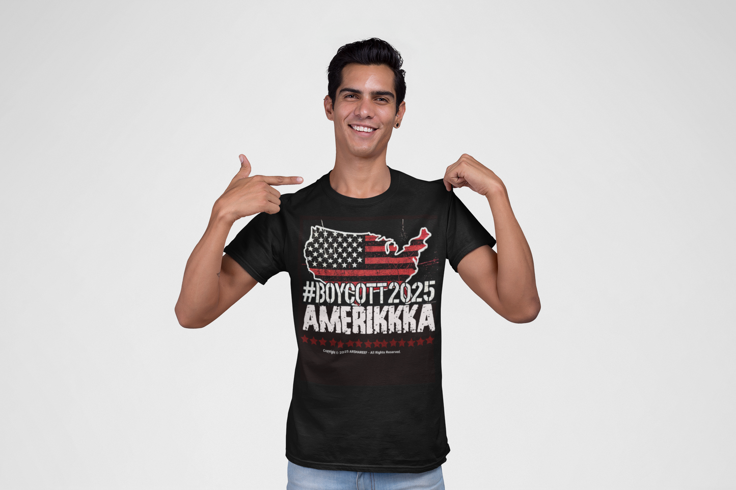 BOYCOTT AMERIKKKA Unisex Empowerment Crewneck Sweatshirt