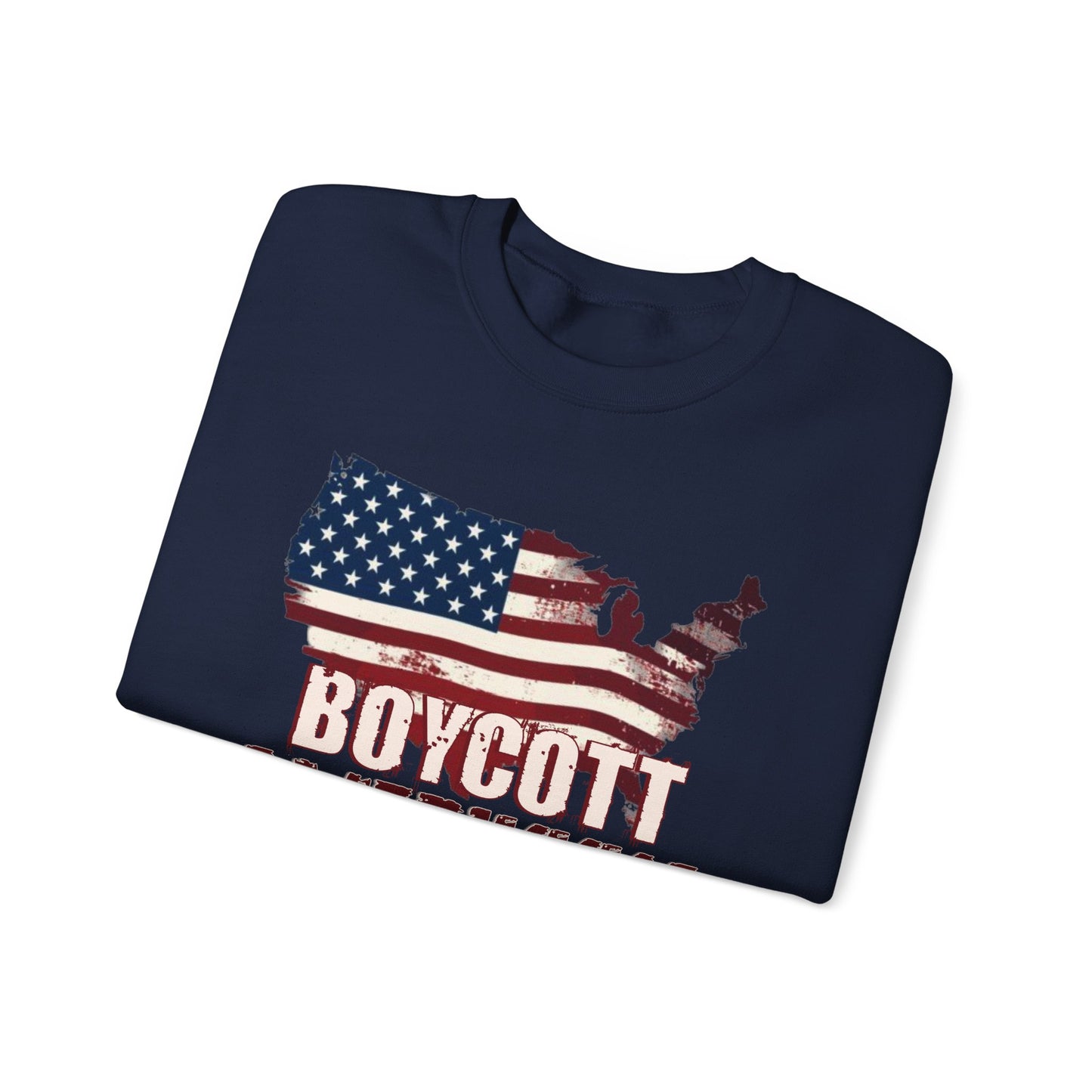 BOYCOTT AMERIKKKA Unisex Empowerment Crewneck Sweatshirt