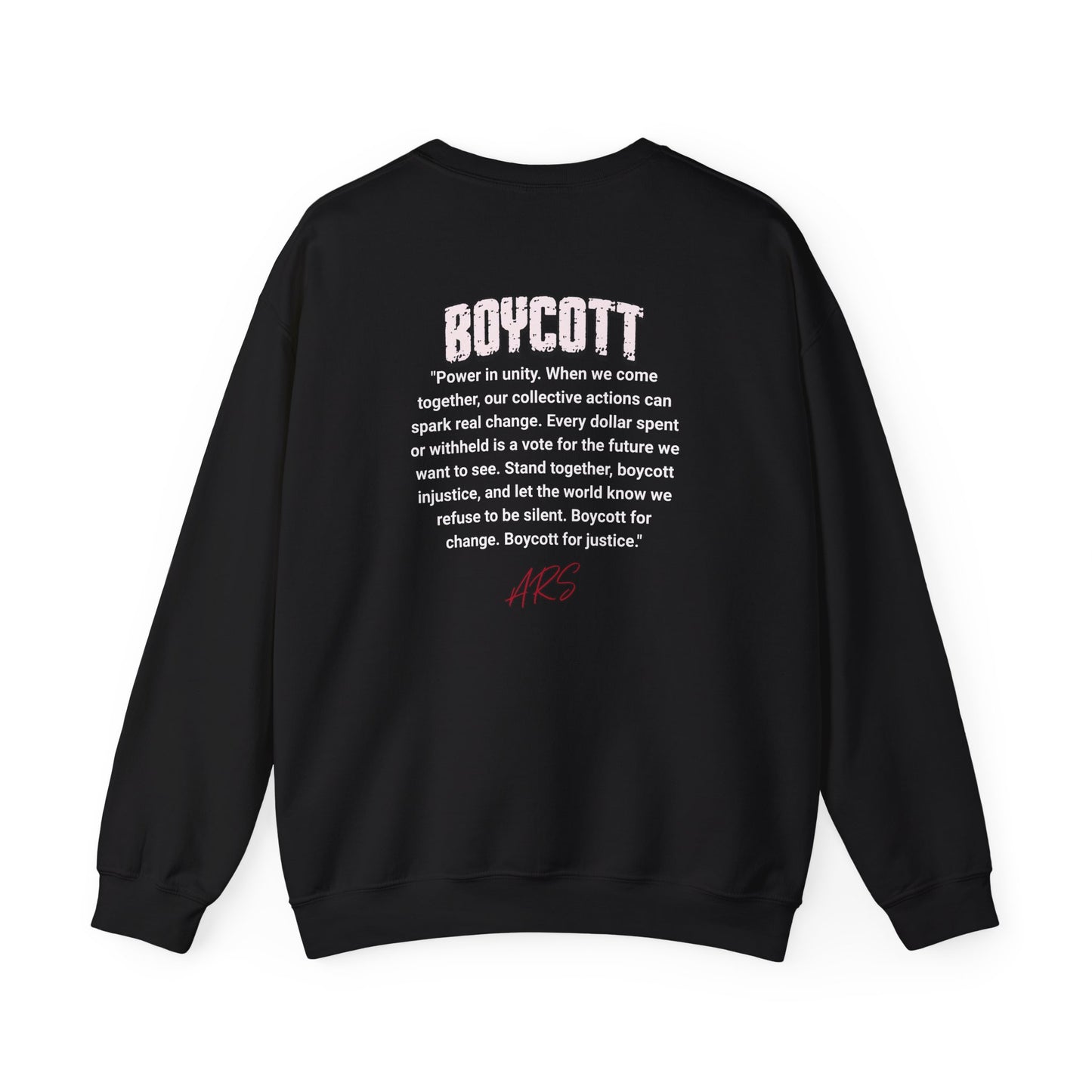 BOYCOTT AMERIKKKA Unisex Empowerment Crewneck Sweatshirt