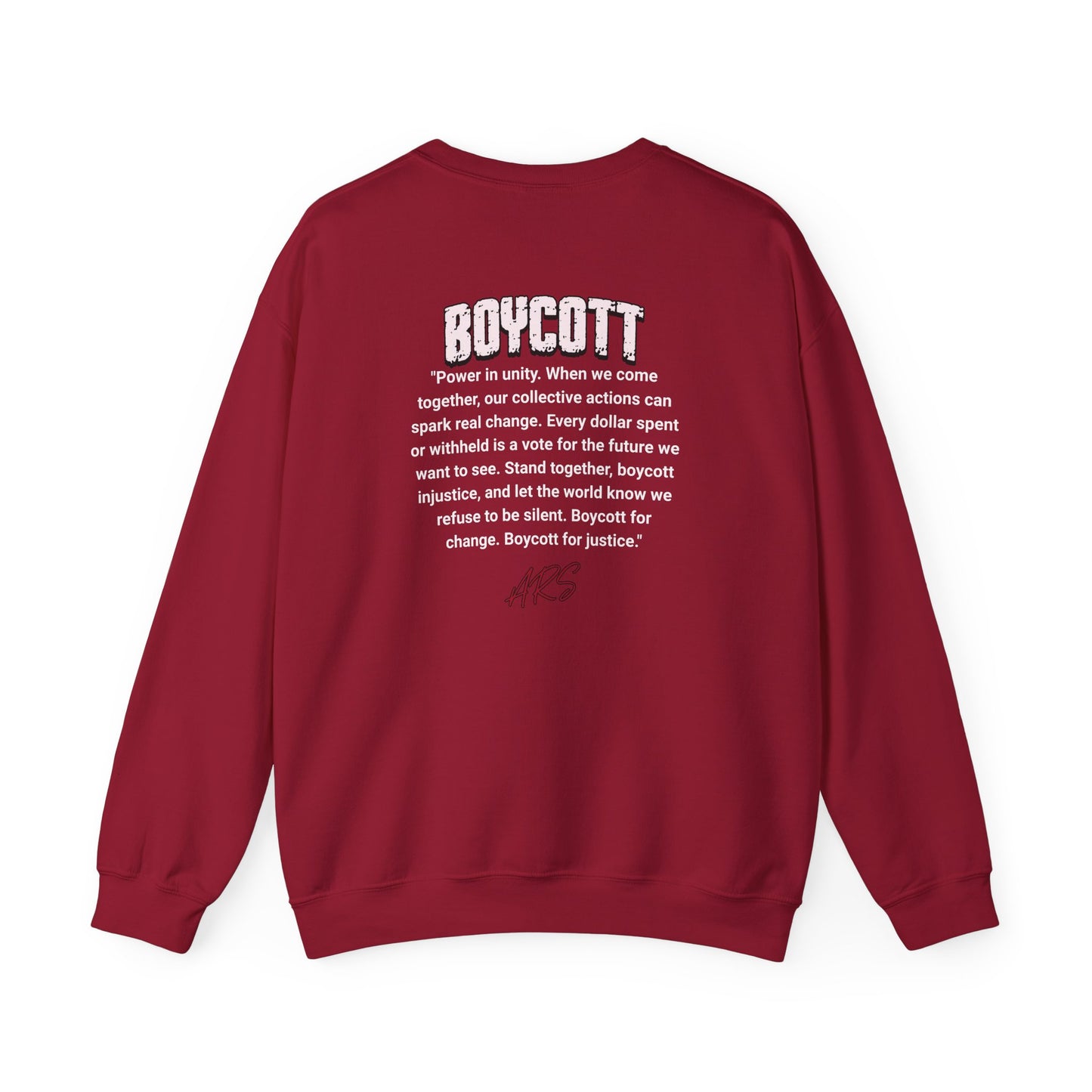 BOYCOTT AMERIKKKA Unisex Empowerment Crewneck Sweatshirt