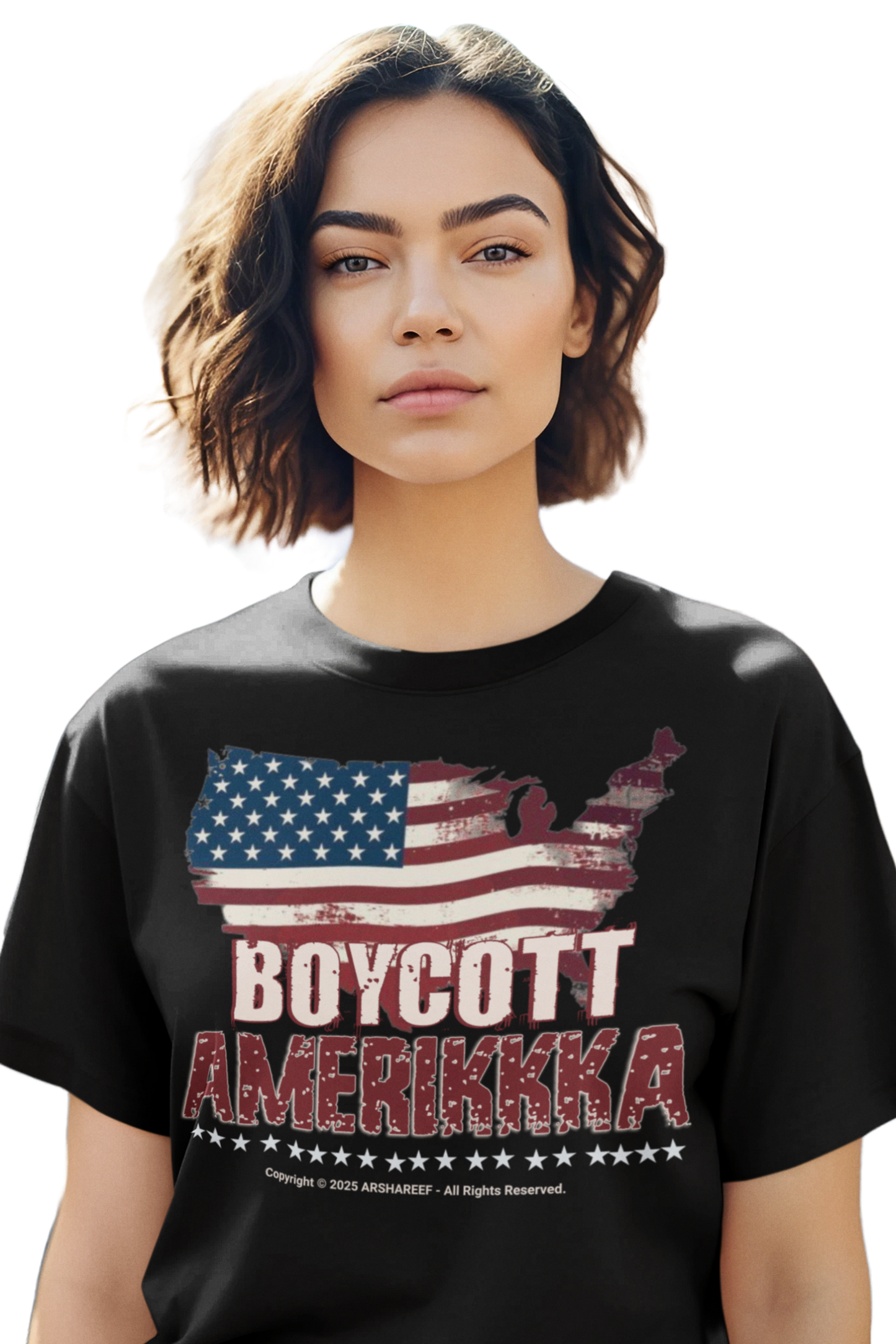 BOYCOTT AMERIKKKA Unisex Heavy Cotton Patriotic Statement Shirt