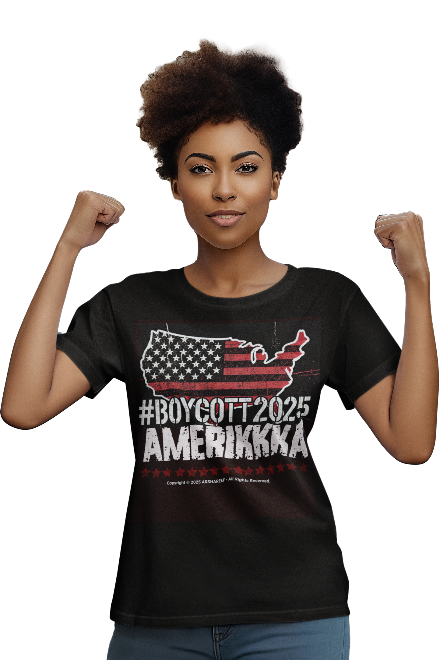 #Boycott2025 Amerikkka Unisex Heavy Cotton Statement Shirt for Activists and Freedom Seekers