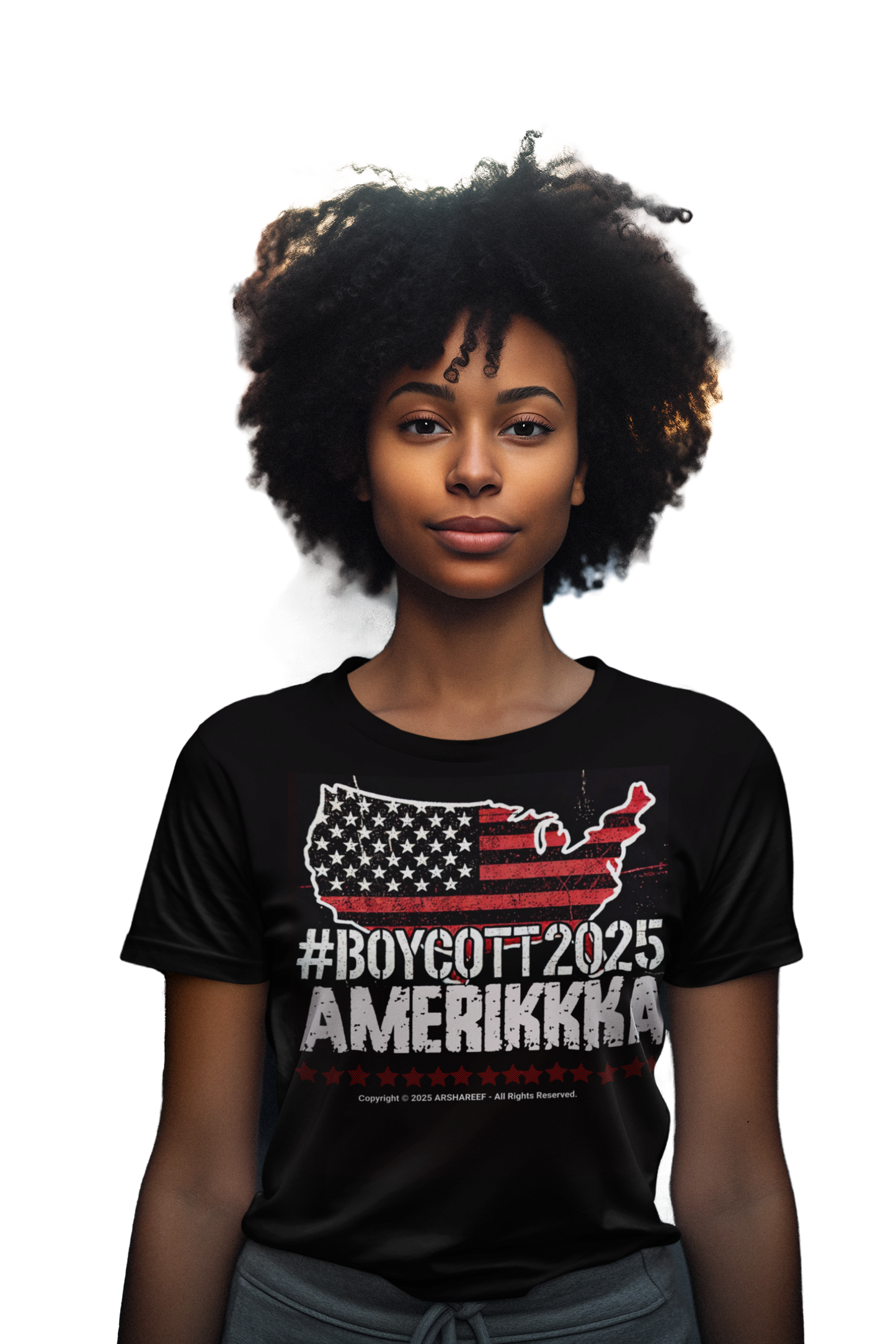 #Boycott2025 Amerikkka Unisex Heavy Cotton Statement Shirt for Activists and Freedom Seekers