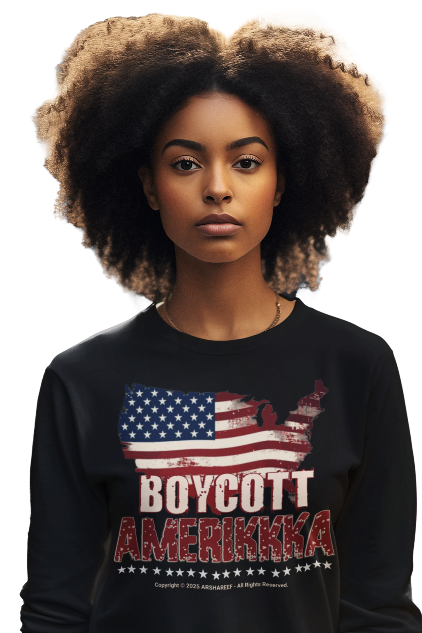 BOYCOTT AMERIKKKA Unisex Heavy Cotton Patriotic Statement Shirt