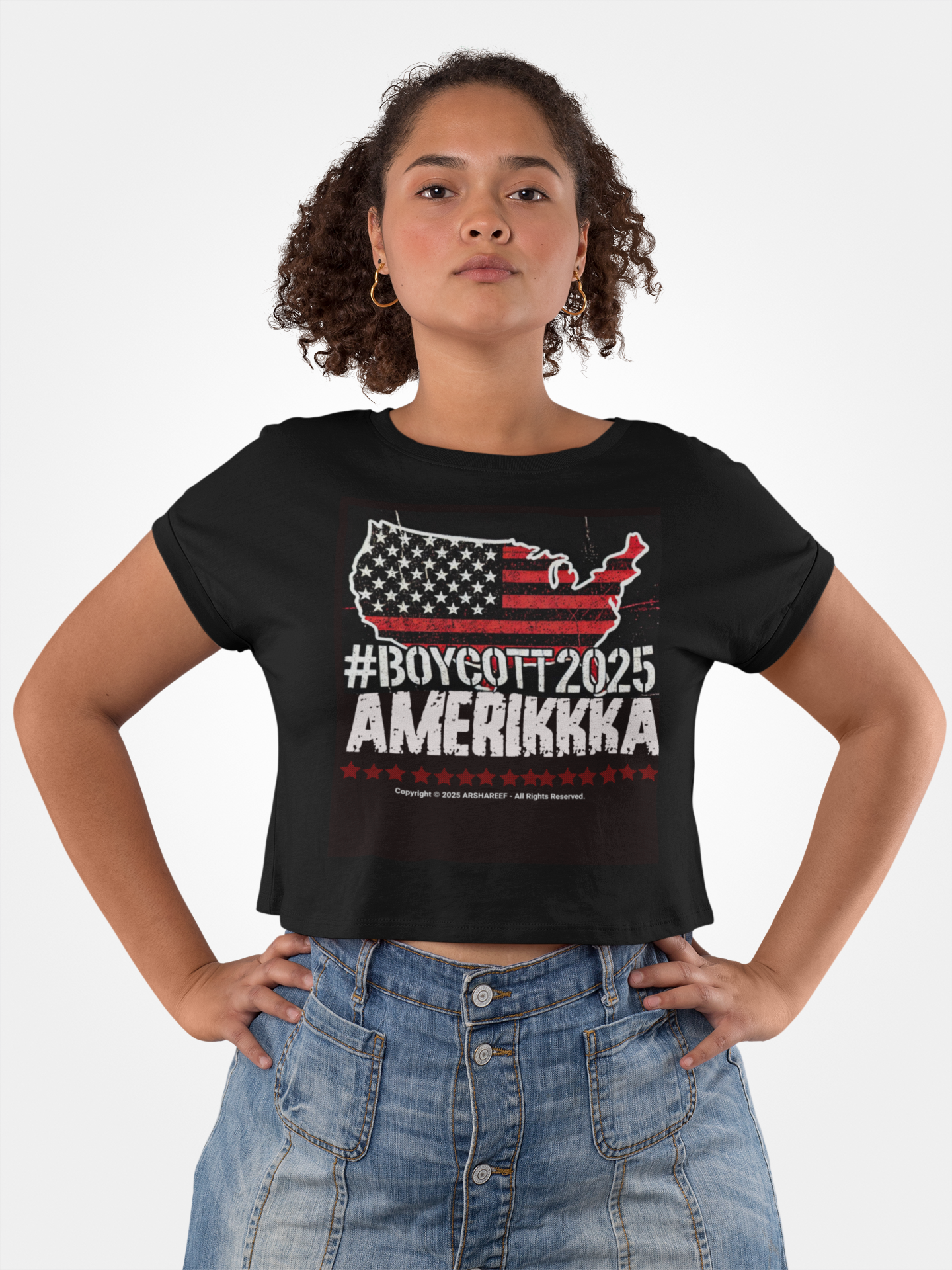 #Boycott2025 Amerikkka Unisex Heavy Cotton Statement Shirt for Activists and Freedom Seekers